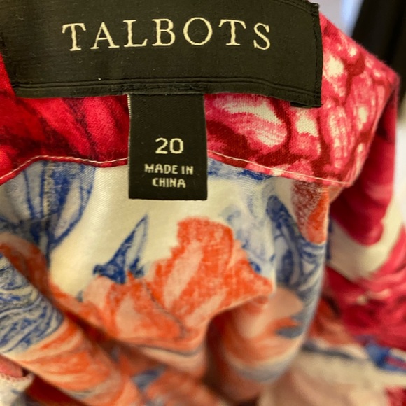 Size 20 Talbots floral skirt midi - Picture 4 of 4
